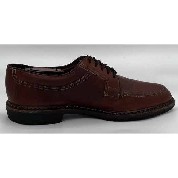 Allen Edmonds Mens Wilbert Oxford Shoes 11.5B Chili Split Toe Rubber Soles Brown - Picture 5 of 11